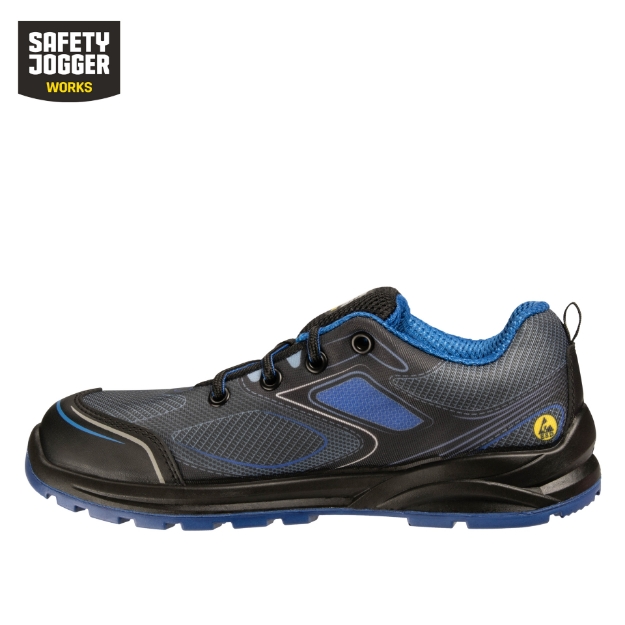 Safety Jogger CADOR S1 P FO Fuel Oil Resistant Sporty Low-Cut ESD Electrostatic Discharge Safety Shoes