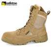 Safetoe H 9438 Beige S1P Suede Steel Toe Combat Safety Boots For Work