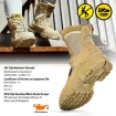 Safetoe H 9438 Beige S1P Suede Steel Toe Combat Safety Boots For Work