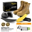 Safetoe H 9438 Beige S1P Suede Steel Toe Combat Safety Boots For Work