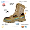 Safetoe H 9438 Beige S1P Suede Steel Toe Combat Safety Boots For Work