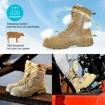 Safetoe H 9438 Beige S1P Suede Steel Toe Combat Safety Boots For Work