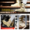 Safetoe H 9438 Beige S1P Suede Steel Toe Combat Safety Boots For Work