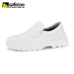 Safetoe Food Industry Microfiber PU Safety Shoes White Slip Resistant