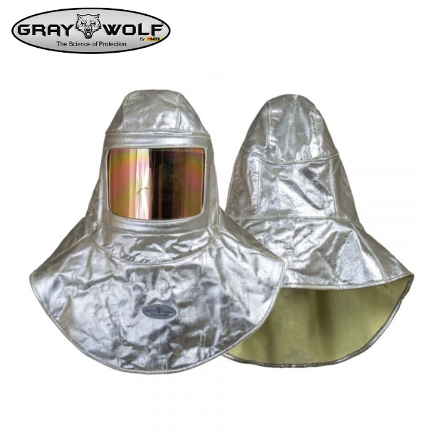 Gray Wolf Rsafe GW7600ACSC5 Aluminized Safety Hood Heat and Molten Metal Resistant Protective Gear