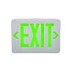 LX 750G R Emergency Exit Light Red and green UL Listed Exit Sign with Rechargeable Battery or Cell Backup