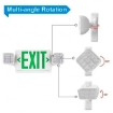 LED Combo Emergency Exit Sign Green or red Letters with Emergency Light