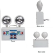 Eurolux EL-268A White Automatic Double Heads Spot LED Rechargeable Emergency Safety Light