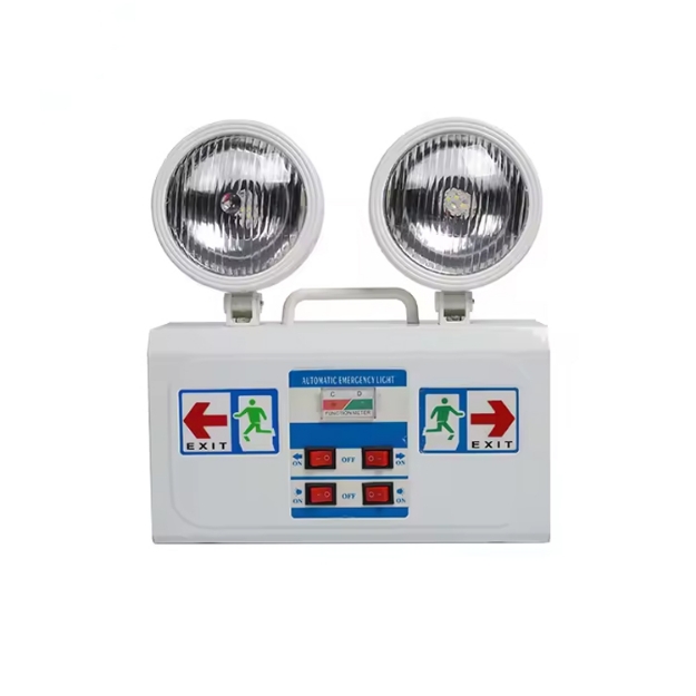 Eurolux EL-268A White Automatic Double Heads Spot LED Rechargeable Emergency Safety Light