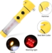 MFF Multi Function Magnetic LED Flashlight Safety Hammer and Emergency Escape Tool