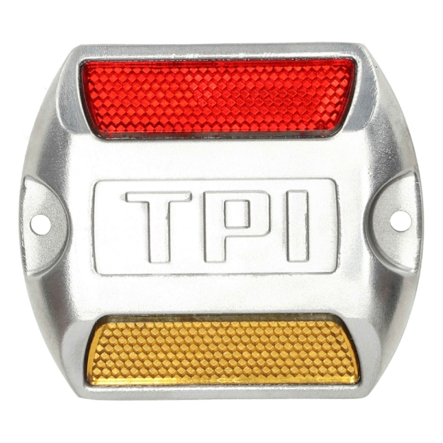 TPI MRS 100 Double Sided Cat Eye Road Studs Aluminum Alloy Acrylic Reflector Without Shank