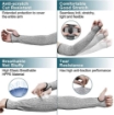 Level 5 HPPE Cut Resistant Arm Sleeves Anti Cut Puncture Safety Protection	