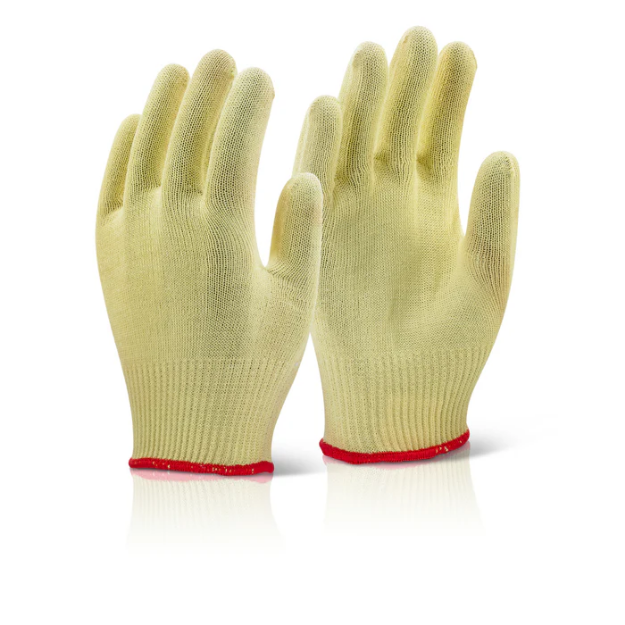 Work Safety Kevlar Yellow Cut Resistant Heat Insulated Hand Protection Gloves