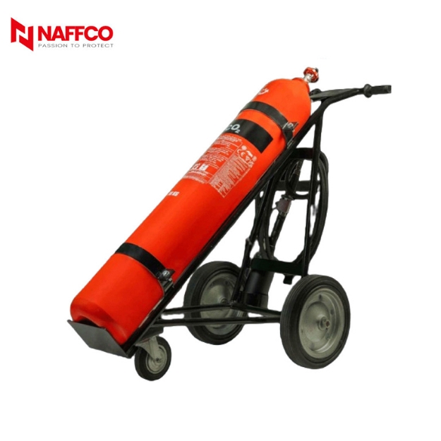 Naffco NTC30X 30Kg CO2 Carbon Dioxide Fire Extinguisher With Trolley