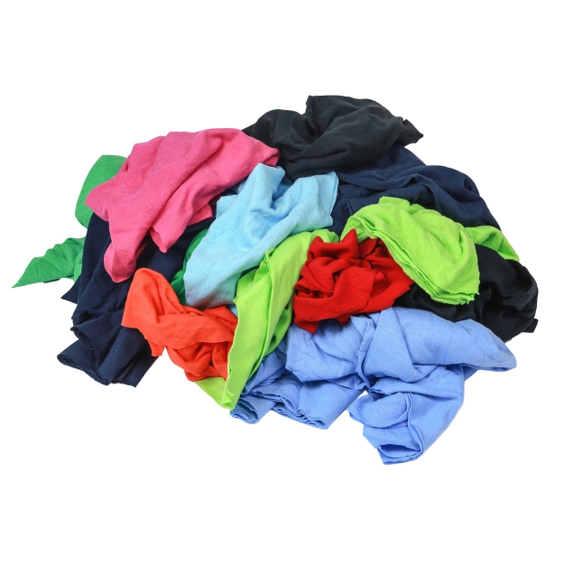 Recycled Color Cotton Rags Eco Friendly Multi Purpose Cotton Material