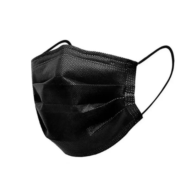 Disposable 3 ply Surgical Black Medical Protective Face Mask