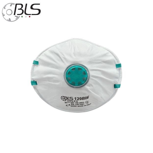 BLS 129BW FFP2 NR D Disposable Cup Shaped Particulate Respirator with Face Mask With Filter