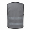 Reflective 120GSM Polyester Grey Safety Vest
