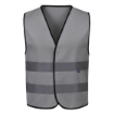 Reflective 120GSM Polyester Grey Safety Vest