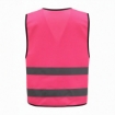 Reflective 120GSM Polyester Pink Safety Vest