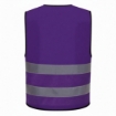 Reflective 120GSM Polyester Purple Safety Vest