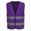 Reflective 120GSM Polyester Purple Safety Vest