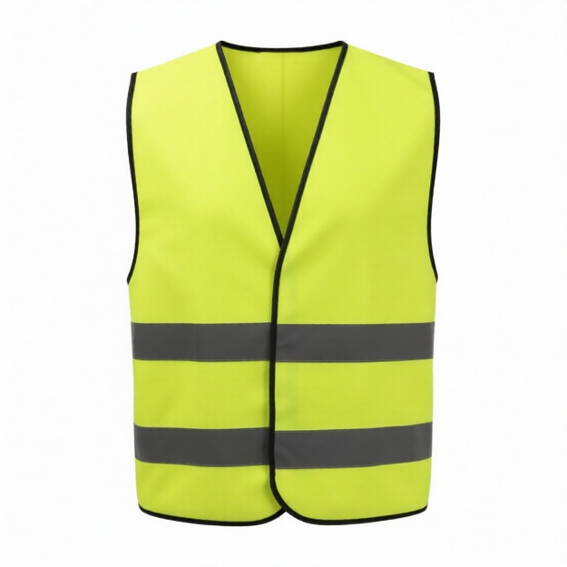 Reflective 120GSM Polyester Yellow Safety Vest