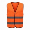 Reflective 120GSM Polyester Orange Safety Vest