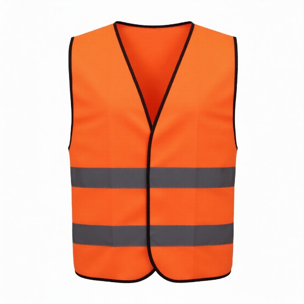 Reflective 120GSM Polyester Orange Safety Vest
