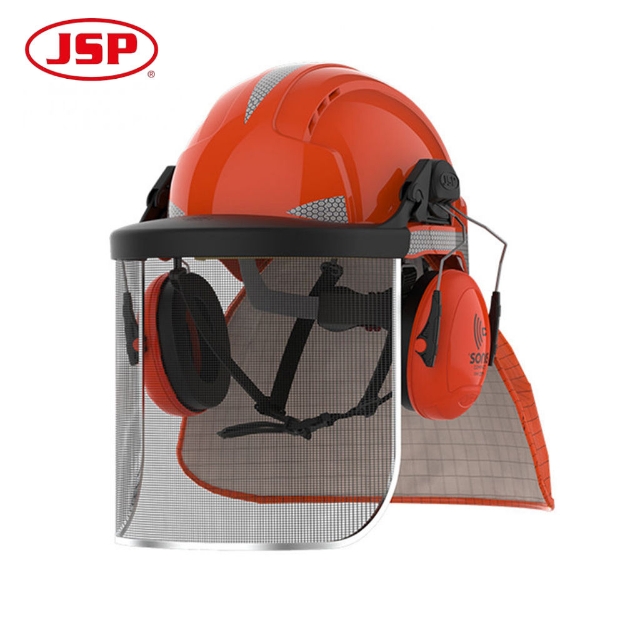JSP EVOLite® Forestry Hard Hat Safety Helmet with Sonis Compact Ear Muff Defenders