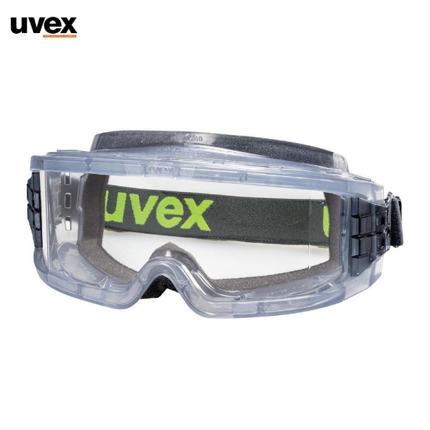 Uvex UV400 PC Plastic UV Filter Extremely Scratch & Chemical Resistant Clear Lens Safety Goggles