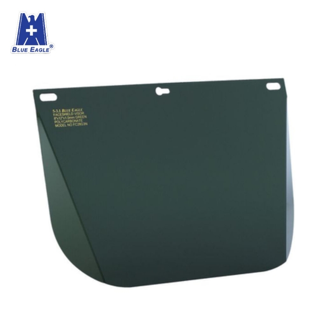 Blue Eagle FC48G3N Polycarbonate Visor Light Green Safety Face Shield
