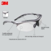 3M Maxim GT Metallic Gray and Black Frame Protective Eyewear