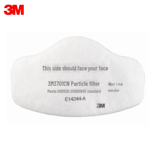 3M 3701CN Replacement KN95 Cotton Filter for Half Face Respirators