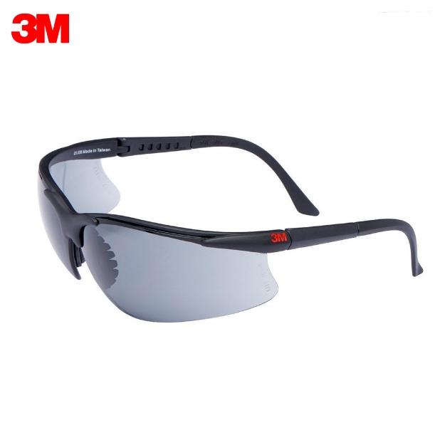 3M 2750 Anti-Scratch Anti-Fog Black frame, Grey Lens Safety Spectacle Glasses