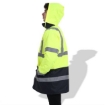 Fluorescent Parka FP1653 Road Clothing Hi Vis Safety Reflective Rain Coat Waterproof Jacket