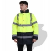 Fluorescent Parka FP1653 Road Clothing Hi Vis Safety Reflective Rain Coat Waterproof Jacket