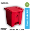 PPB 30 liter Household Plastic Pedal Bin