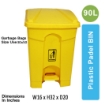 PPB 90 Liter Plastic Pedal Bin