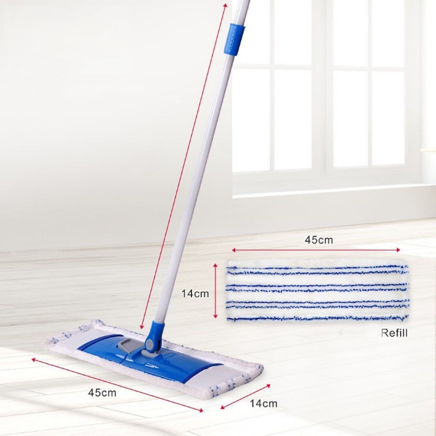 Microfiber Flat Mop Set 45 cm