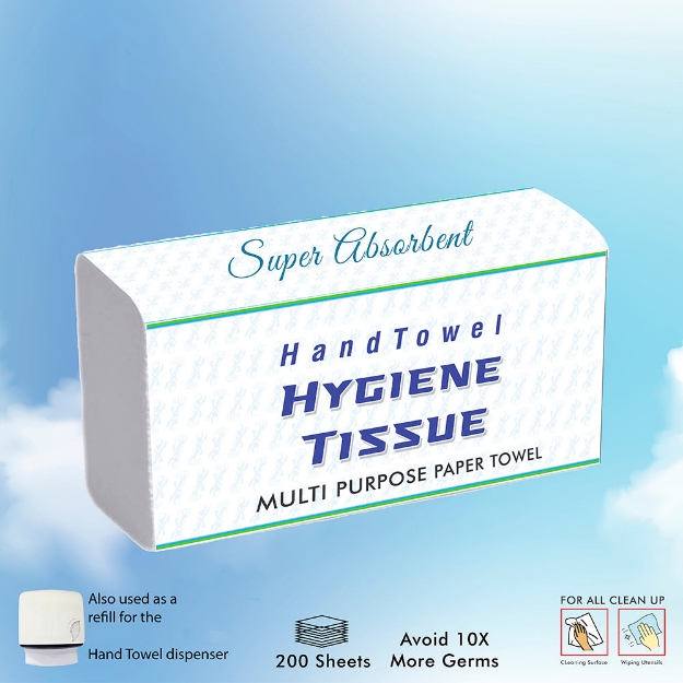 HTT2 Premium 2 Ply Tissue Hygiene Hand Towel