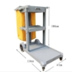 Heavy Duty AF8170a Housekeeping Cleaning Service Trolley Janitorial Cart