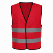 Reflective 120GSM Polyester Red Safety Vest