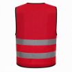 Reflective 120GSM Polyester Red Safety Vest