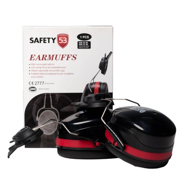 Helmet Mounted HS 6621 Hearing Protection Earmuffs