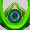 BLS 5150 Universal Reusable Full Face Respirator 5000 Series Thermoplastic Elastomer Version