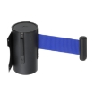 CCB01 Black Wall Mounted Retractable Crowd Control Barrier Belt 