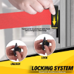 CCB01 Black Wall Mounted Retractable Crowd Control Barrier Belt