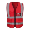 4 Pocket High Visibility Red 140 GSM Safety Vest with Reflective Strips