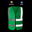4 Pocket High Visibility Green 140 GSM Safety Vest with Reflective Strips